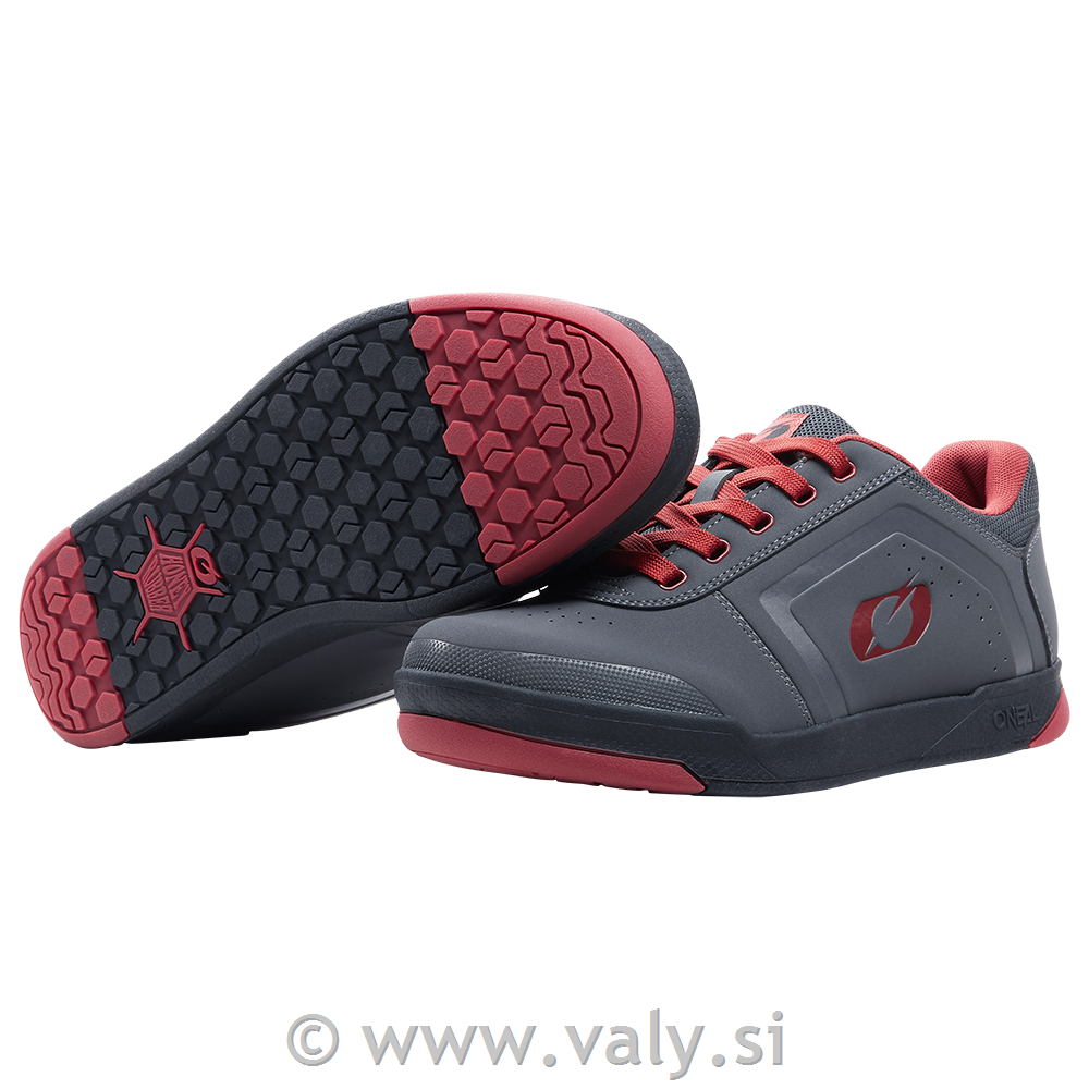 Oneal čevlji PINNED Flat siva rdeča
